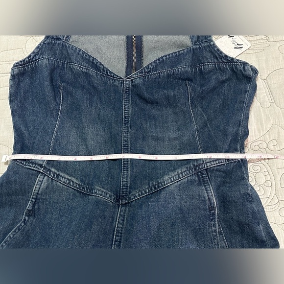 NWT We the Free x Free People Match Point Denim Jumpsuit S Slim Fit - Picture 12 of 14